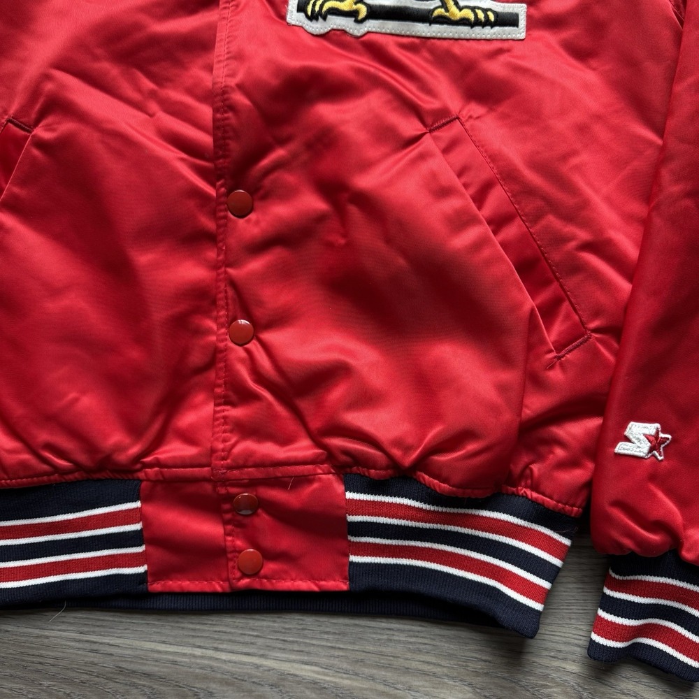 Vintage St. Louis Cardinals Satin Starter Jacket MLB Size Small USA - Picture 4 of 10